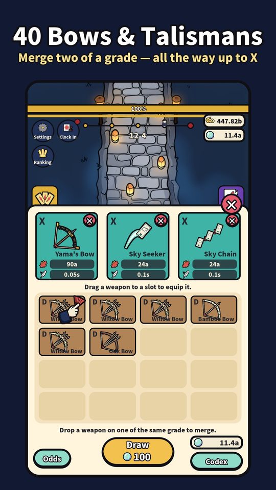 The weapon sheet